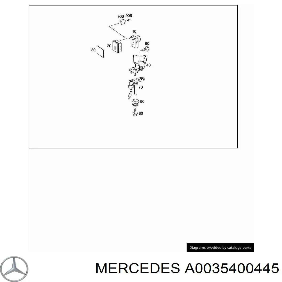 A0035400445 Mercedes Модуль керування (ЕБУ) АБС (ABS)
