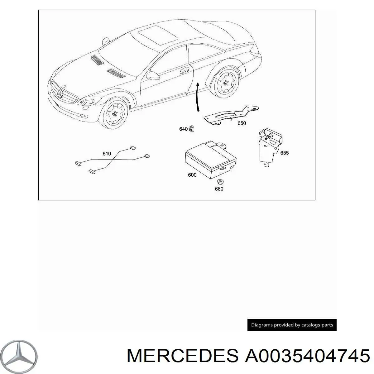  Mercedes A0035404745 ціна, від 117.29 USD