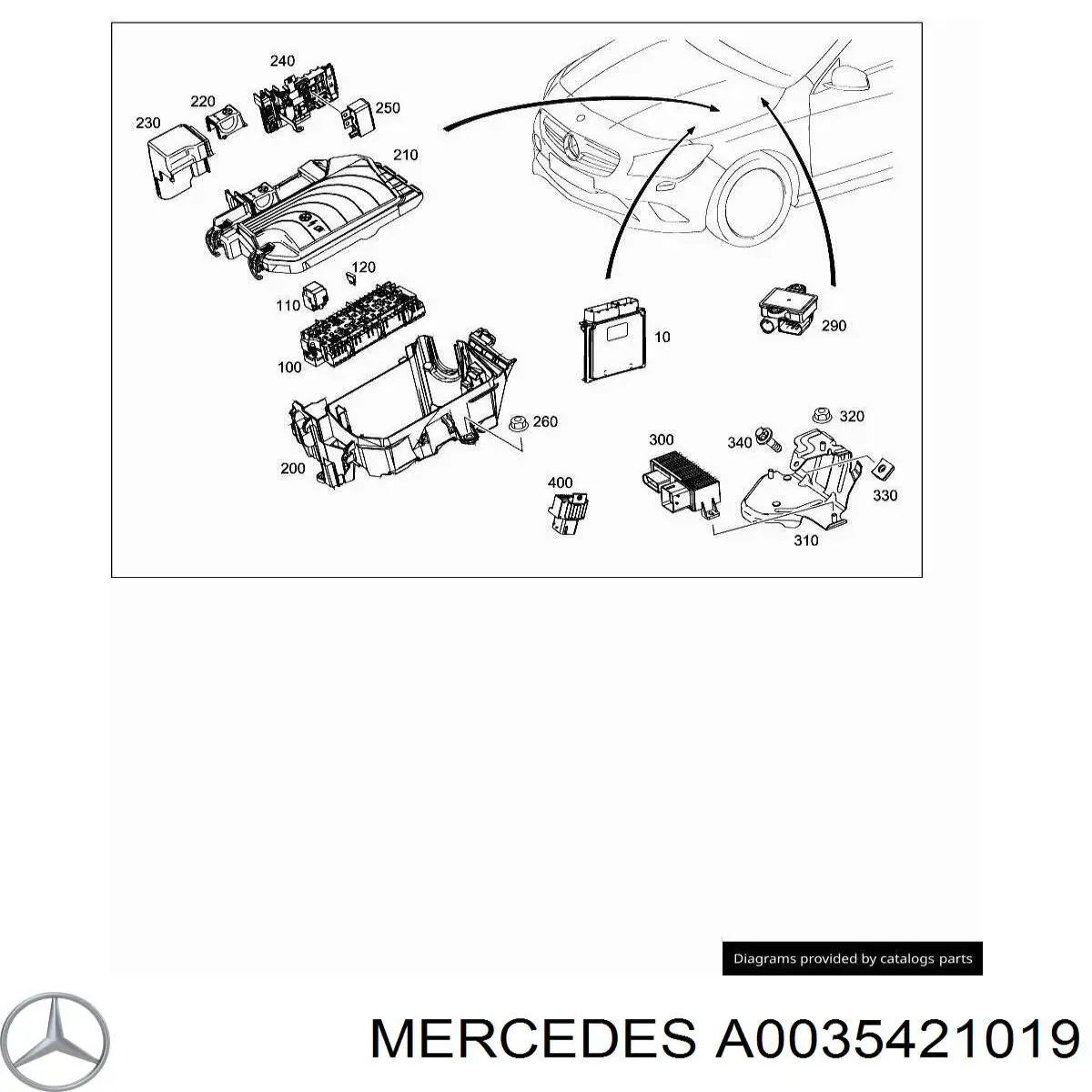 A0009828323 Mercedes 