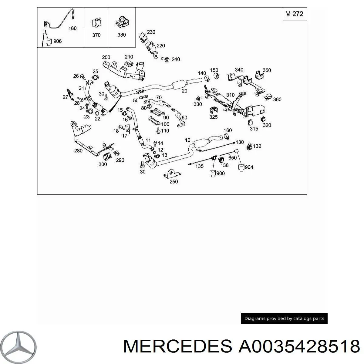 Лямбда датчик кисню Mercedes A0035428518 ціна, від 80.53 USD