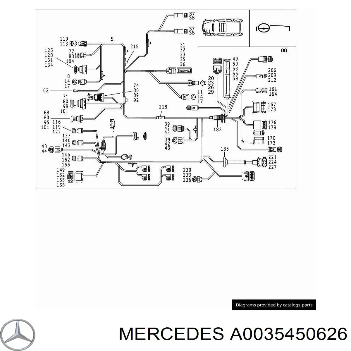  Mercedes A0025459926 ціна, від 2.69 USD