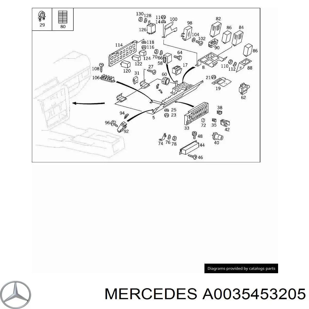  Mercedes A0035453205 ціна, від 8.69 USD