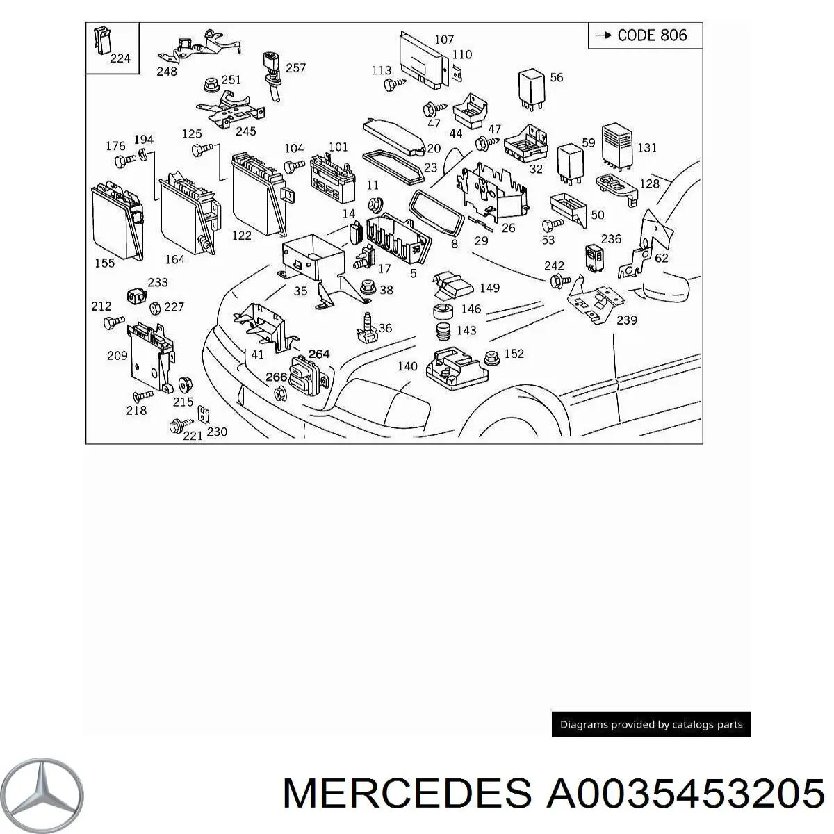 A0035453205 Mercedes 