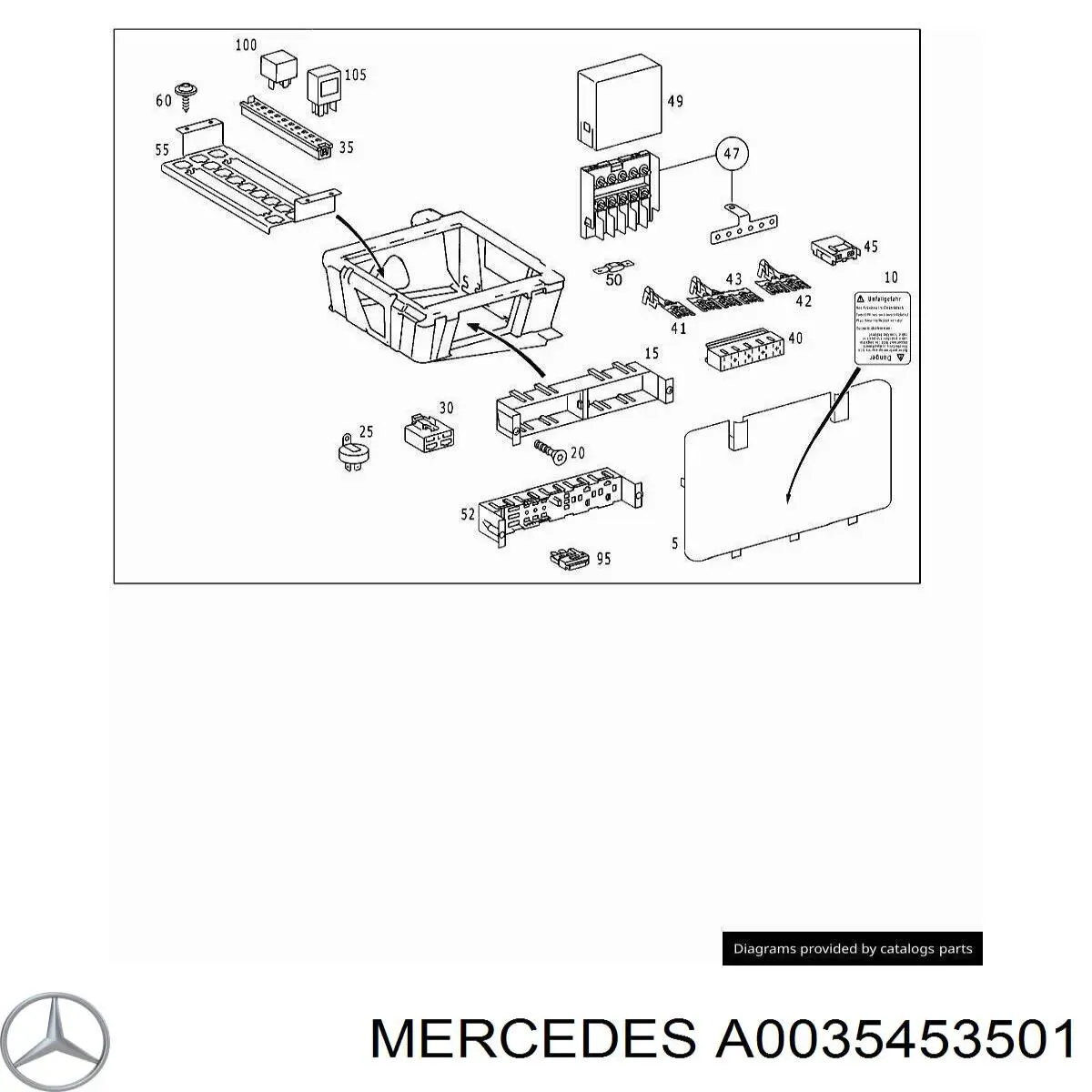 A0035453501 Mercedes Реле запобіжників