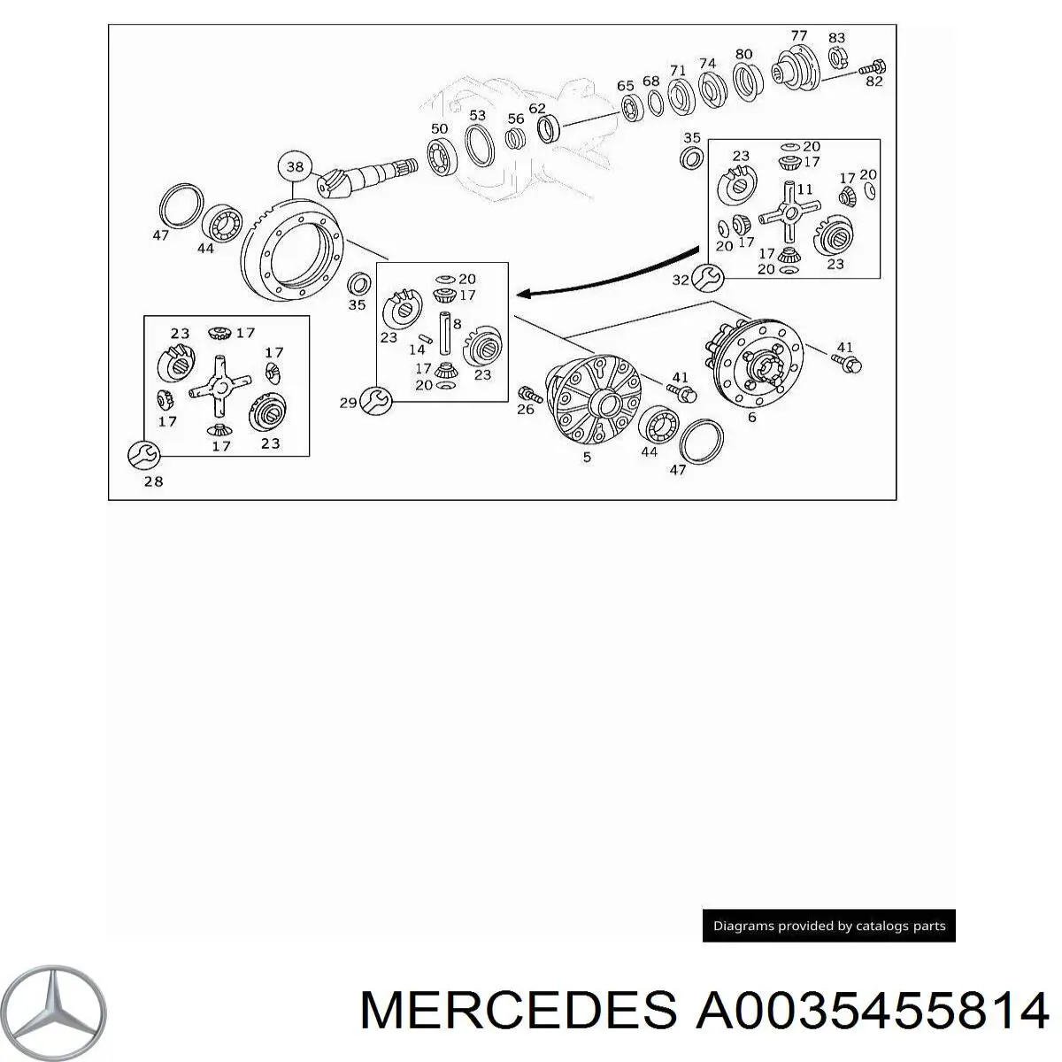  Mercedes A000545056464 ціна, від 207.90 USD