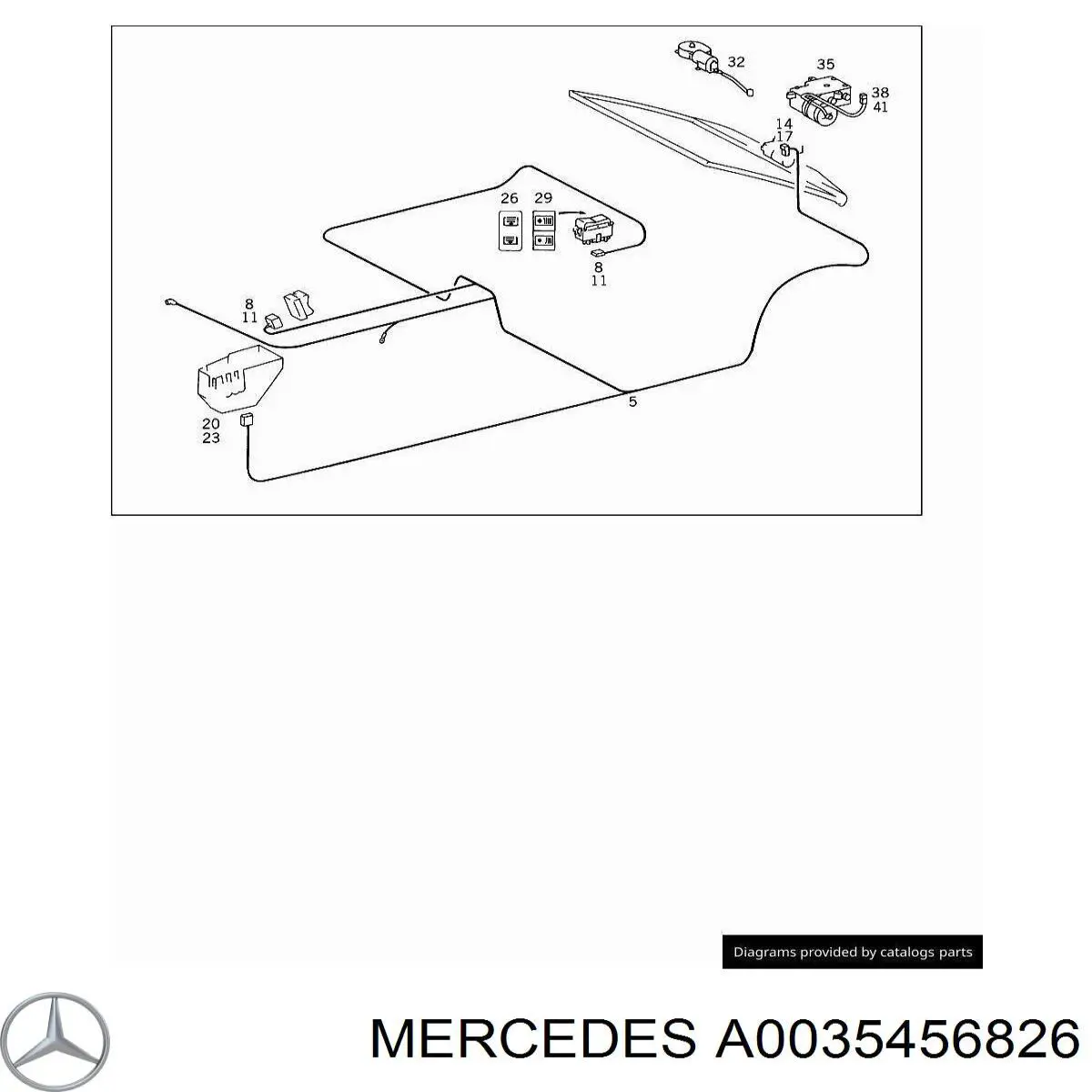 Джгут проводів моторного відсіку Mercedes A0085455326