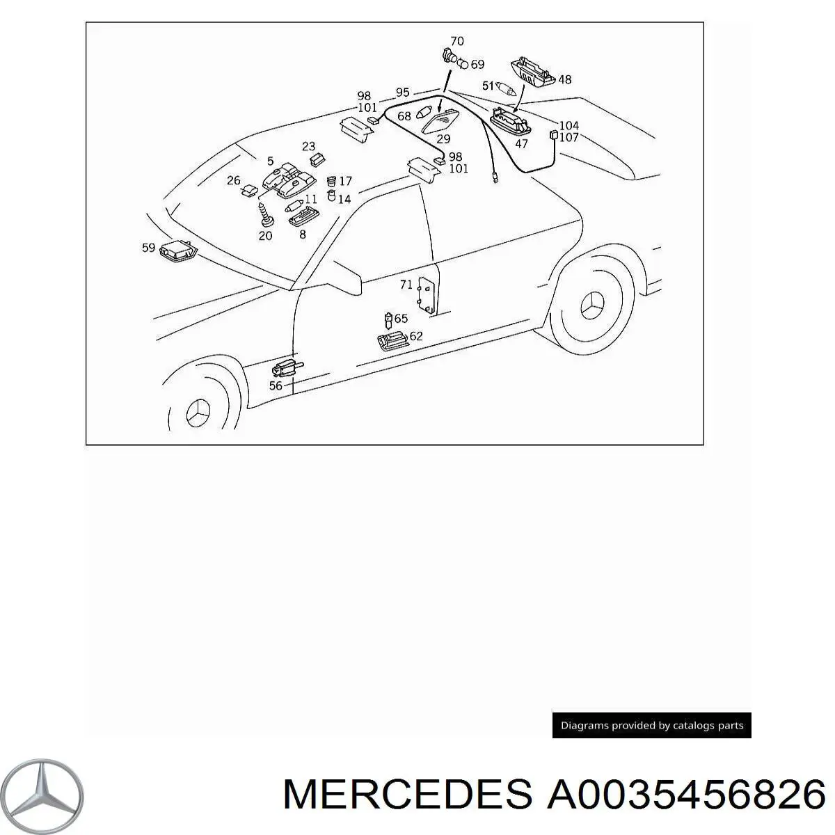 A0085455326 Mercedes Електропроводка моторного віддсіка