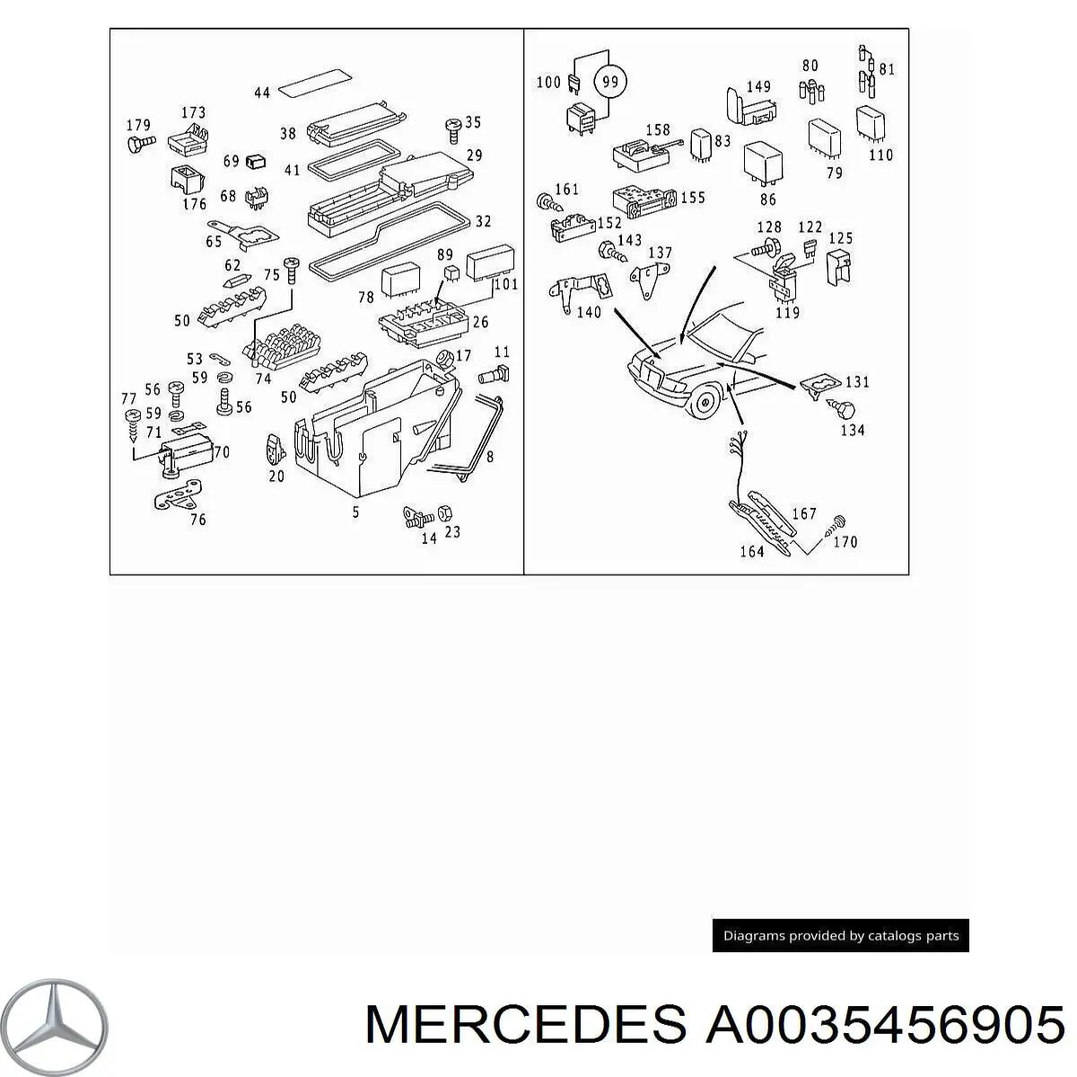 Купити A0015458005 Mercedes Модуль керування (ЕБУ) клімат-контролем