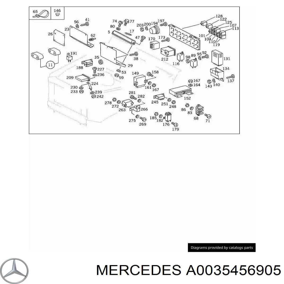 Модуль керування (ЕБУ) клімат-контролем A0035456905 Mercedes