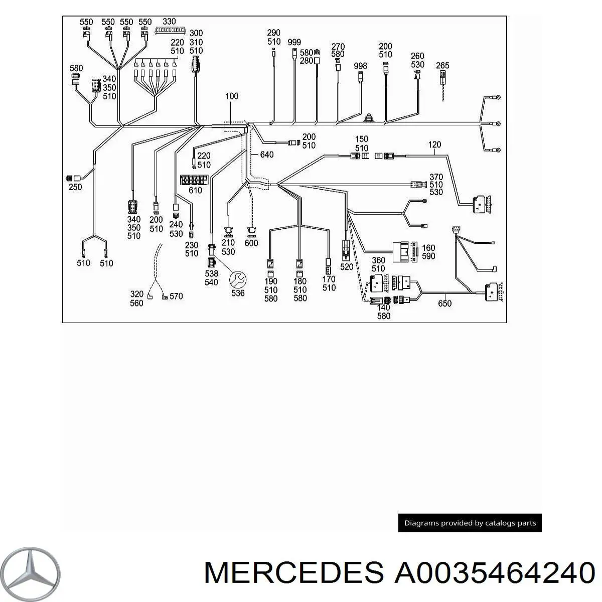 A0035464240 Mercedes Розподільча колодка (розгалужувач CAN-шини)