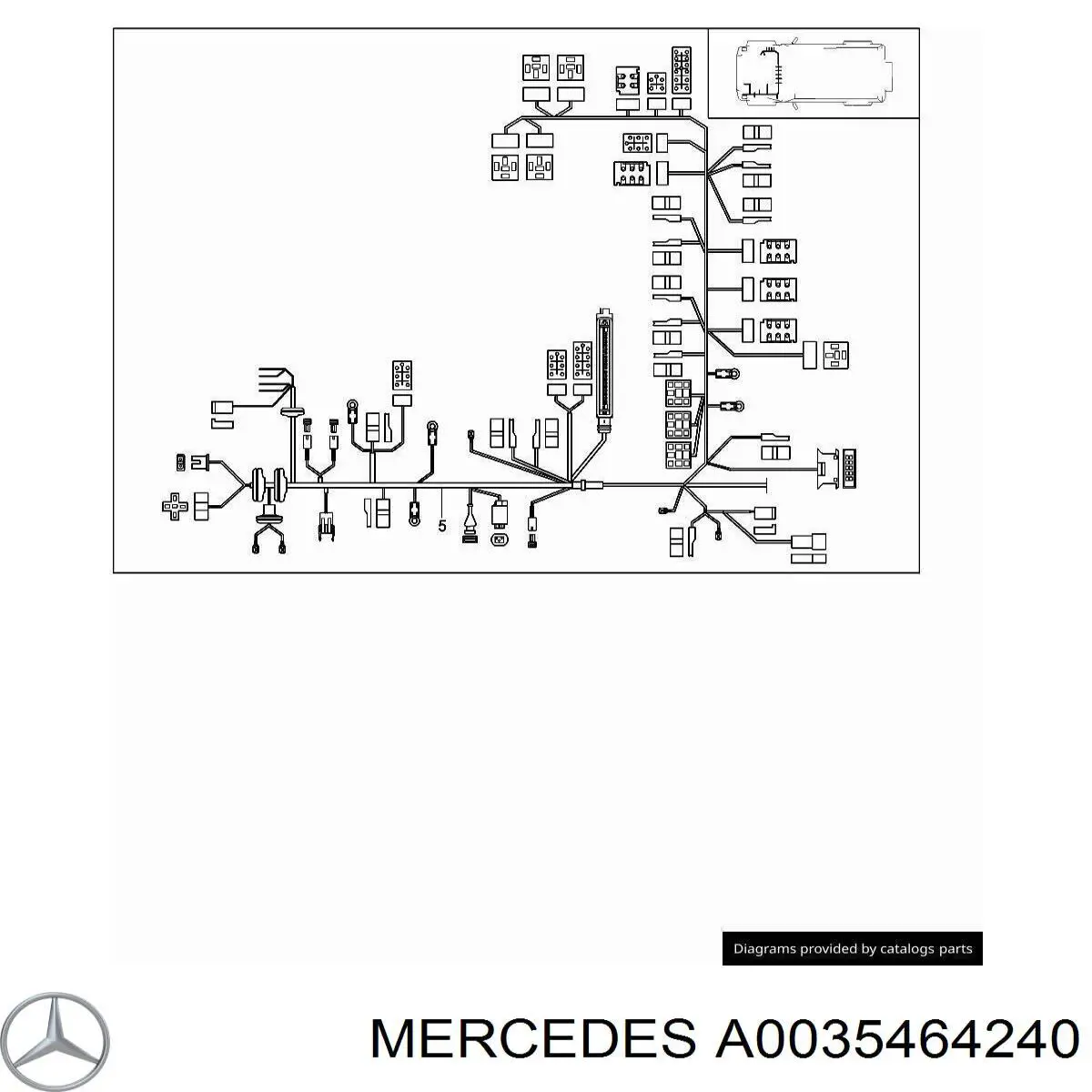 Купити A0035464240 Mercedes Розподільча колодка (розгалужувач CAN-шини)