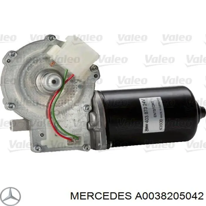 A0038205042 Mercedes Мотор склоочисника скла (трапеції)