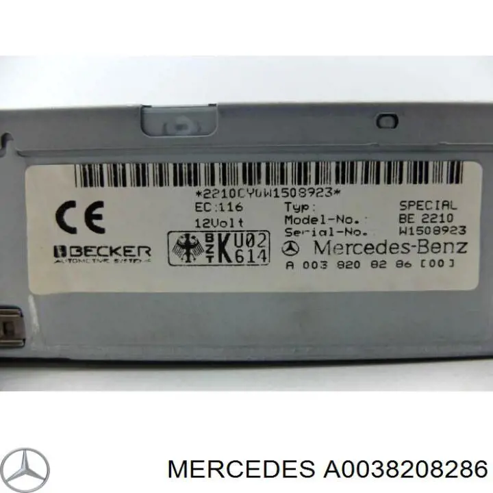 A210820098680 Mercedes магнітола (радіо am/fm універсальна)