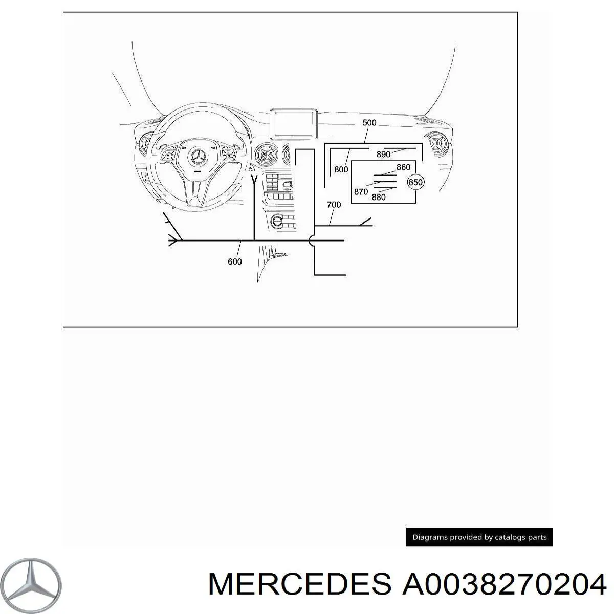 A0038270204 Mercedes 