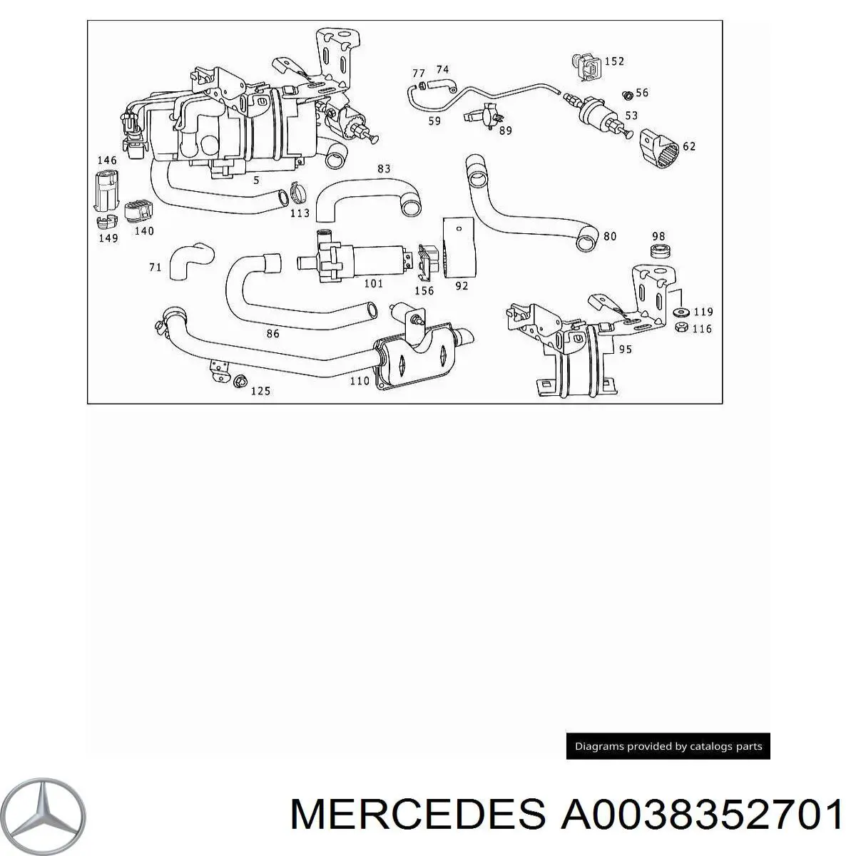  A0038352701 Mercedes