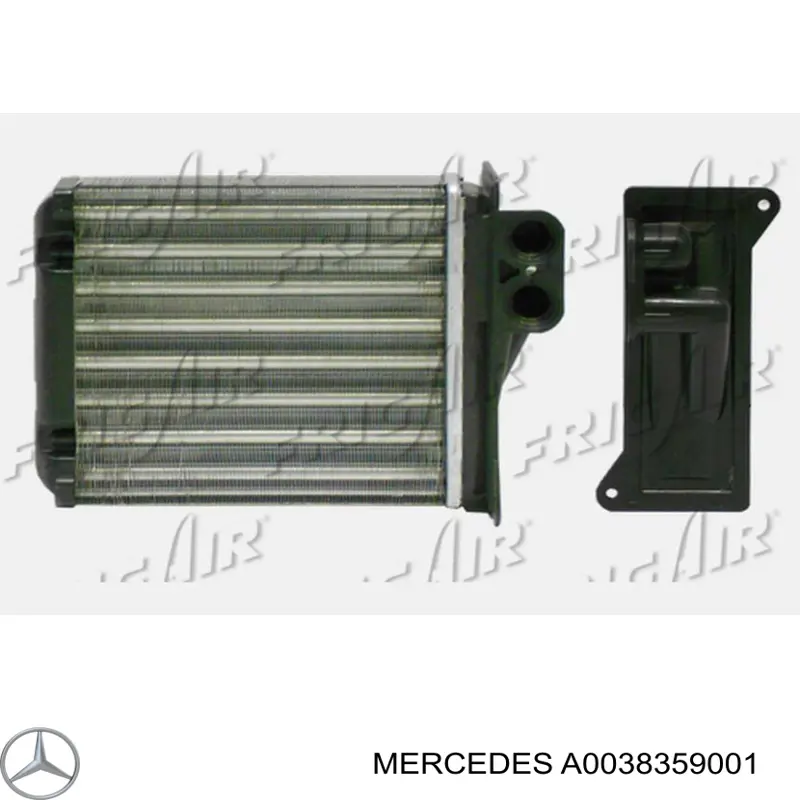Радіатор пічки (обігрівача), задній Mercedes A0038359001 ціна, від 18.19 USD