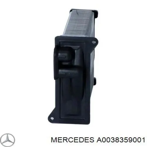 A0038359001 Mercedes радіатор пічки (обігрівача, задній)