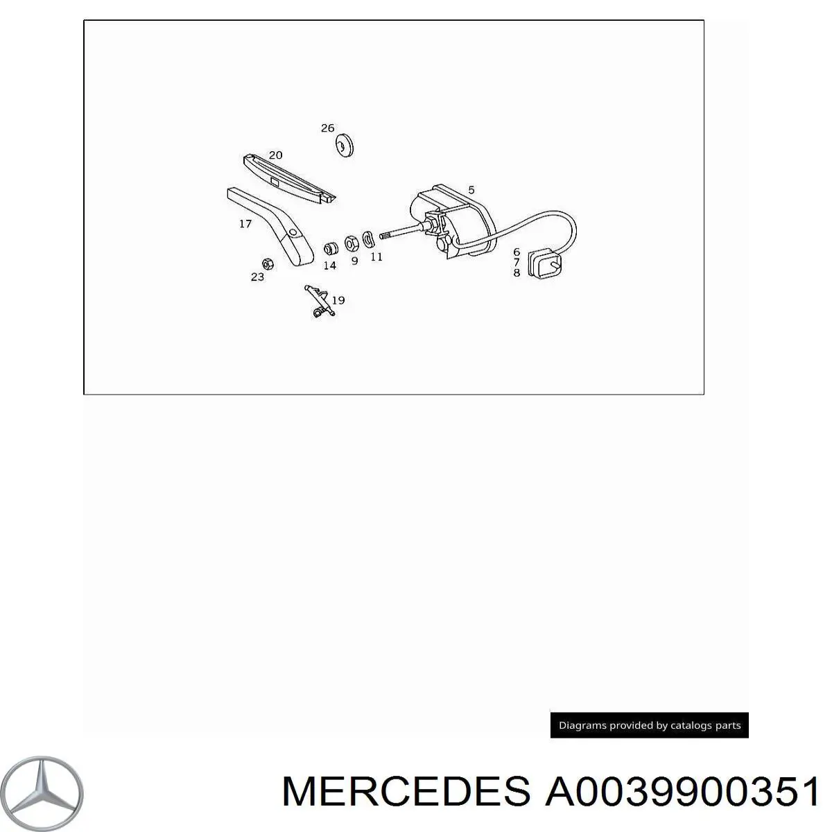 A0039900351 Mercedes 