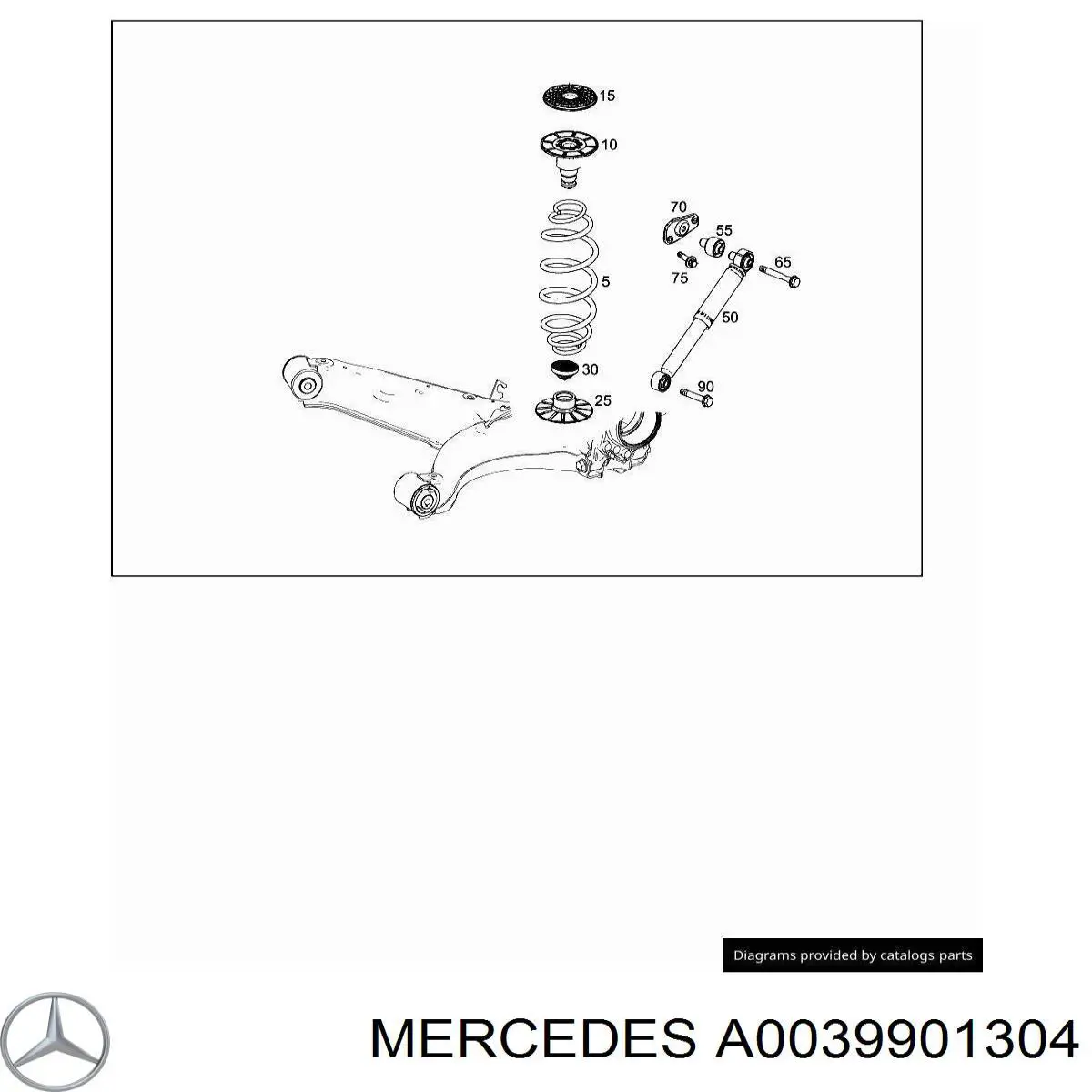 A0039901304 Mercedes 