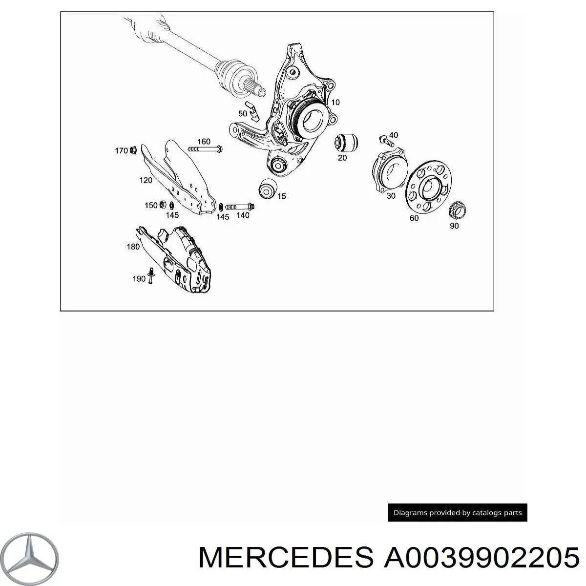  Mercedes A0039902205 ціна, від 15.21 USD