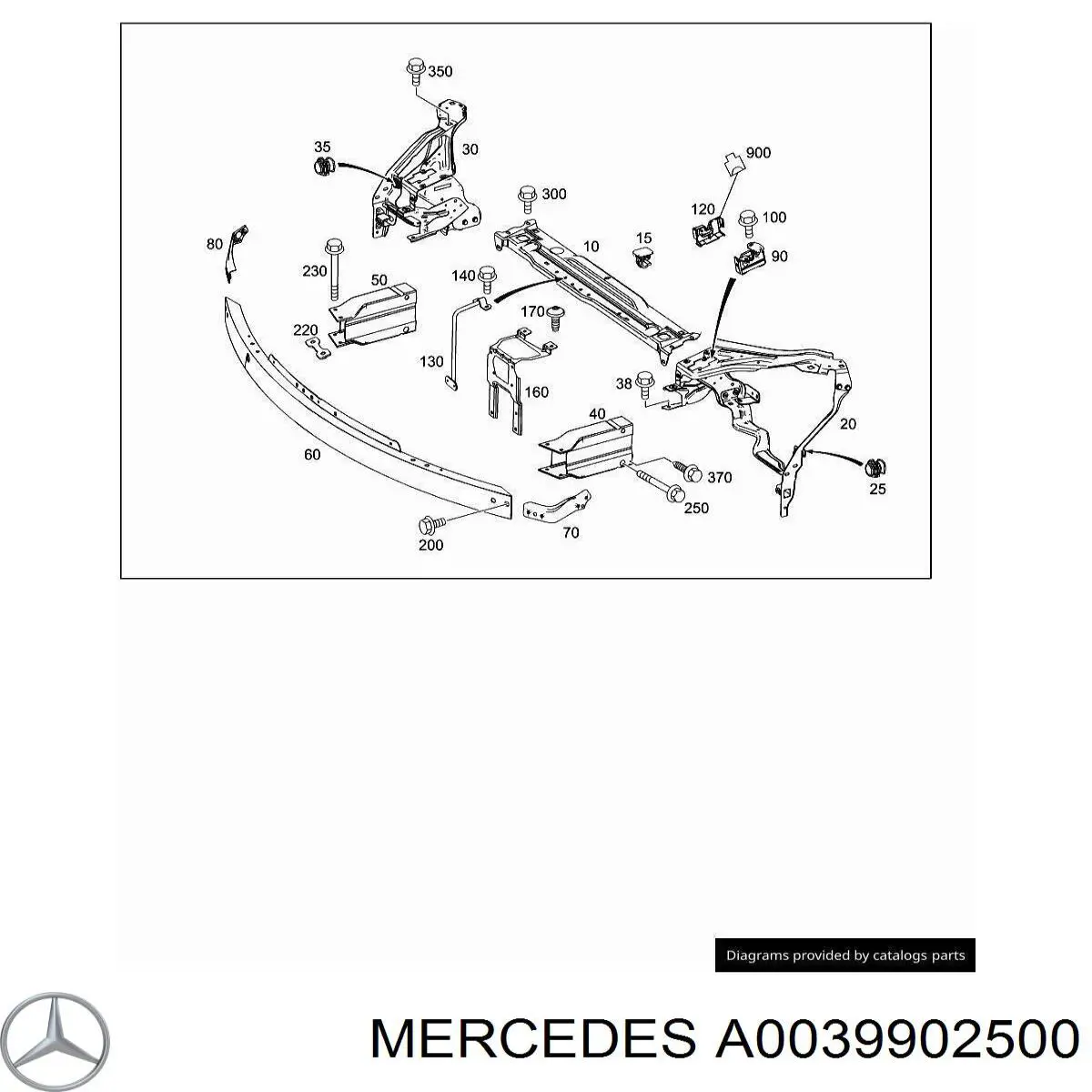  Mercedes A0039902500 ціна, від 2.32 USD