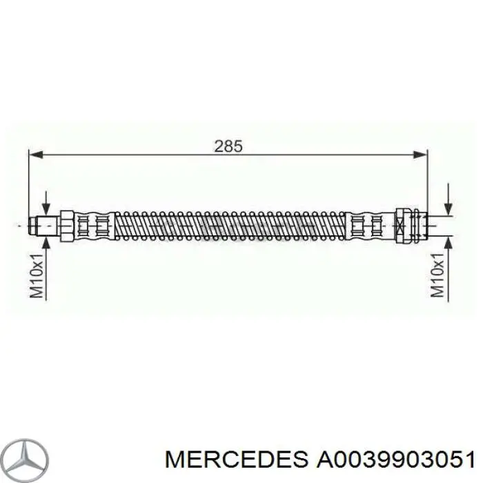 Гайка болта карданного валу Mercedes A0039903051 ціна, від 4.40 USD
