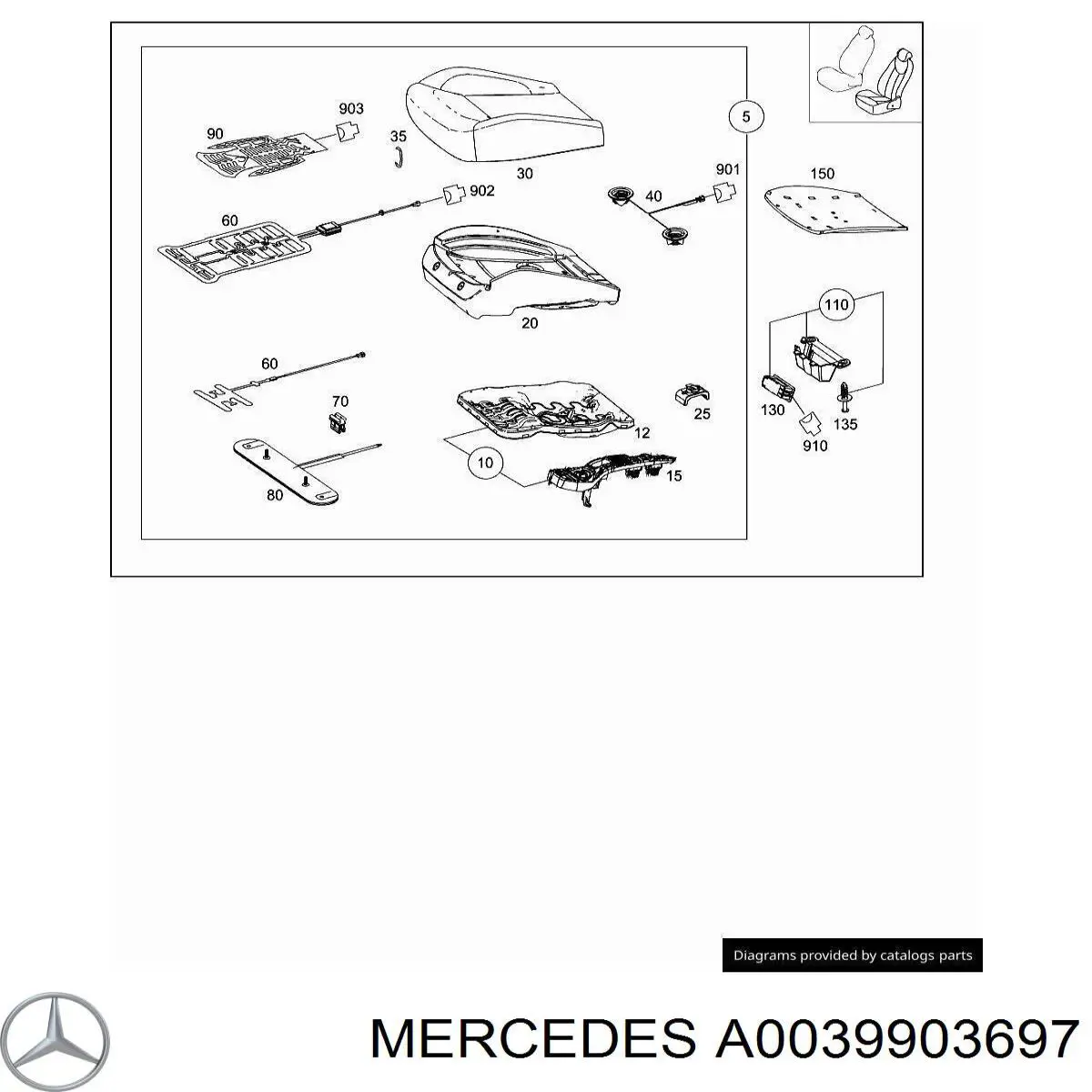  Mercedes A0039903697 ціна, від 0.89 USD