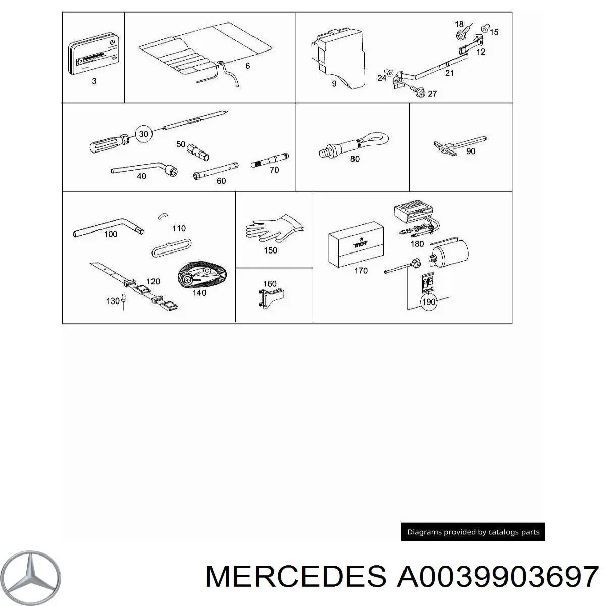 A0039903697 Mercedes 