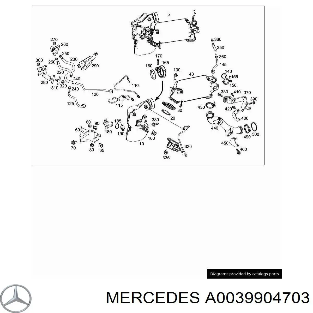 Купити A0039904703 Mercedes 