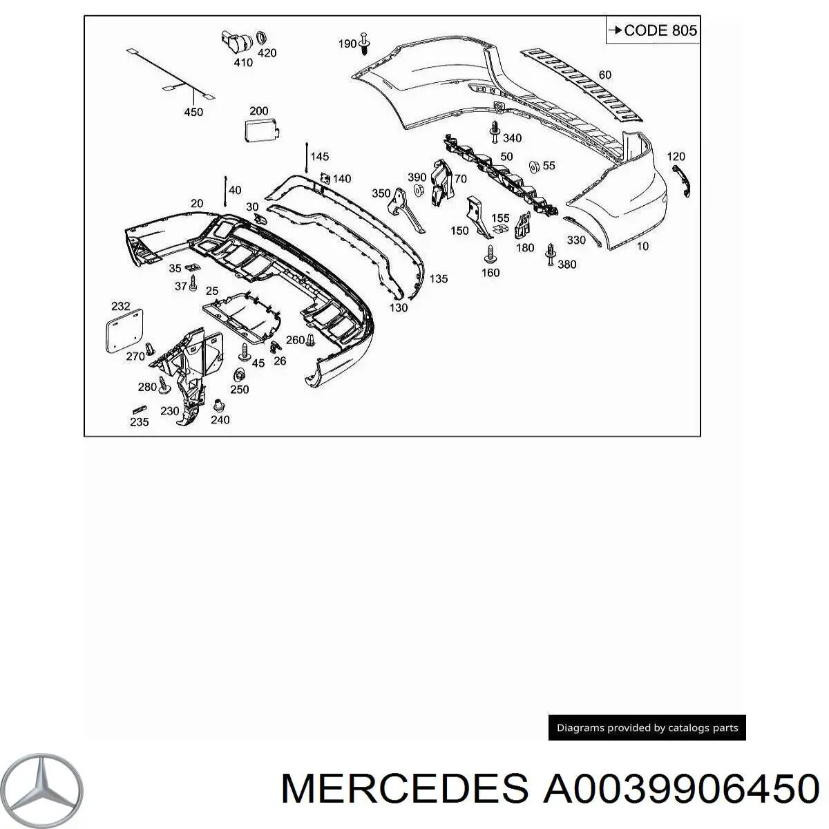  Mercedes A0039906450 ціна, від 1.37 USD