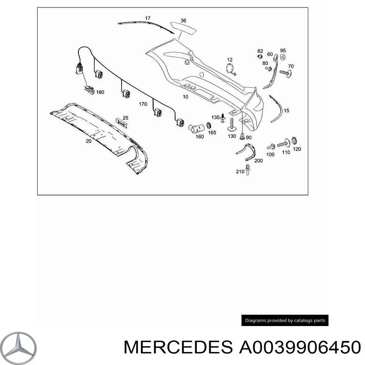 Купити A0039906450 Mercedes 