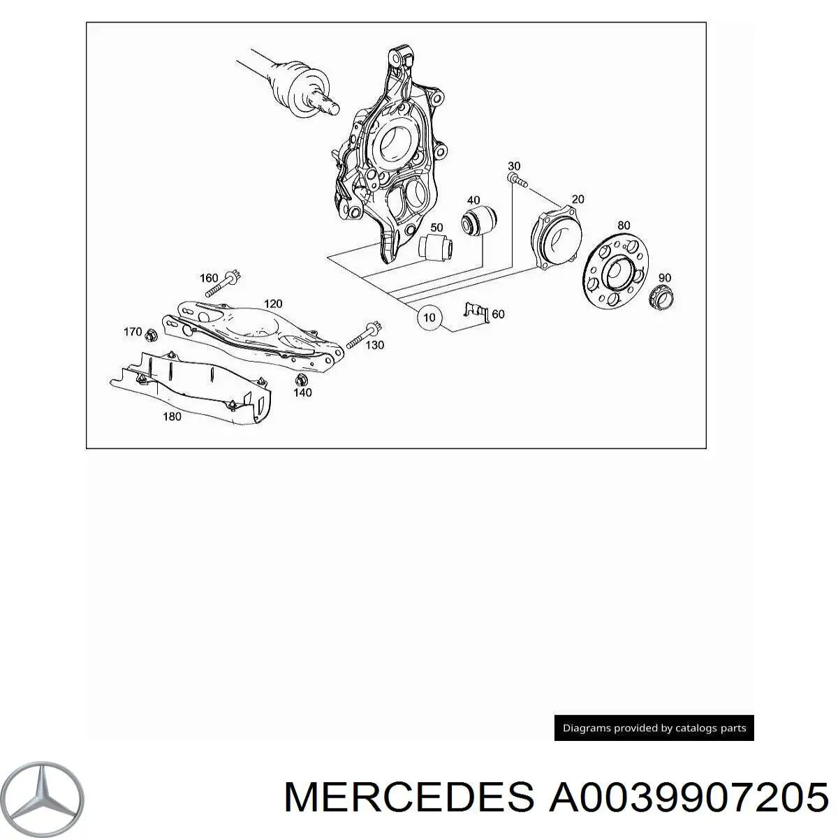  Mercedes A0039907205 ціна, від 15.21 USD