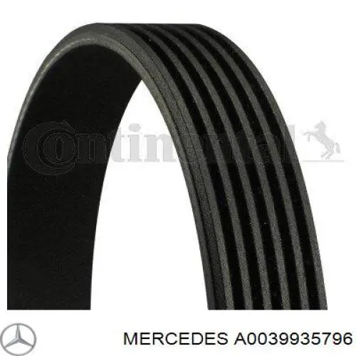 Клиновий ремінь Mercedes A0039935796 ціна, від 21.42 USD