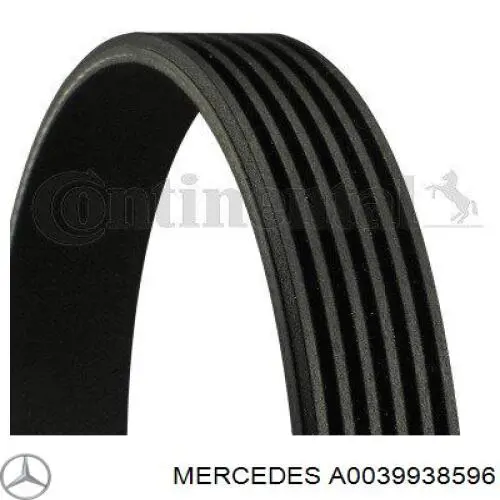Клиновий ремінь Mercedes A0039938596 ціна, від 25.79 USD
