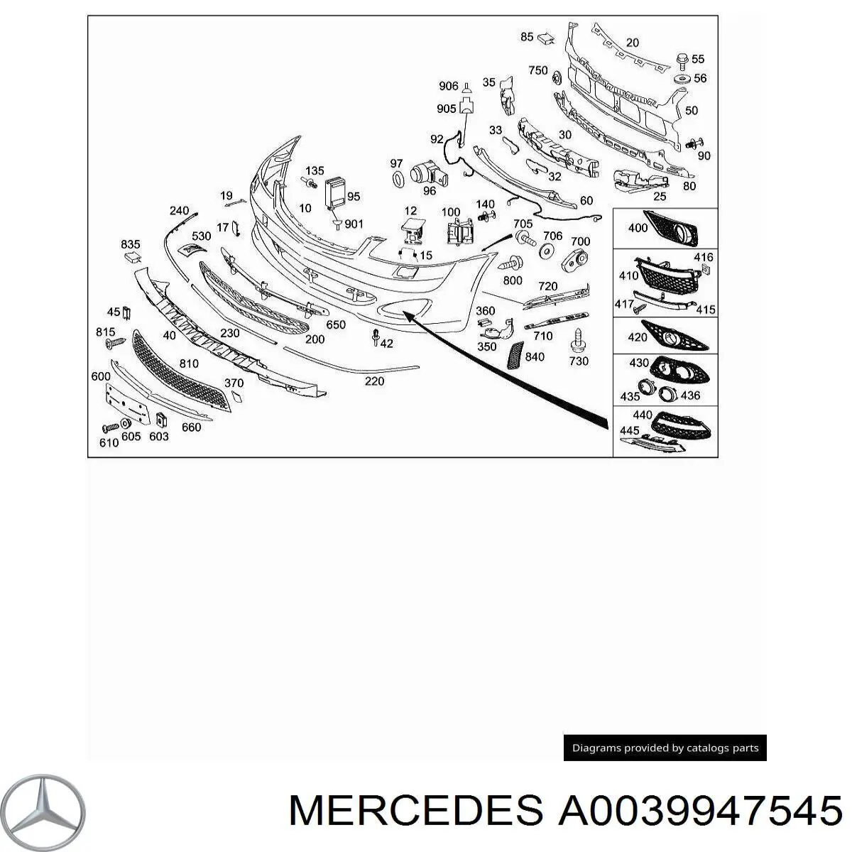 A0039947545 Mercedes 