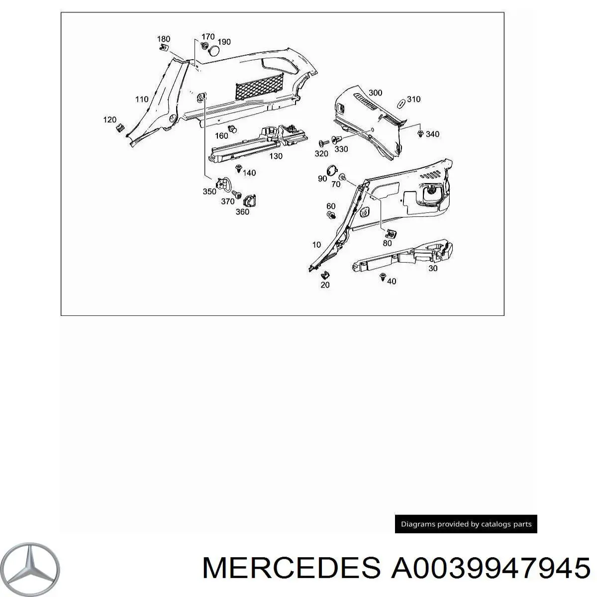 A0039947945 Mercedes 