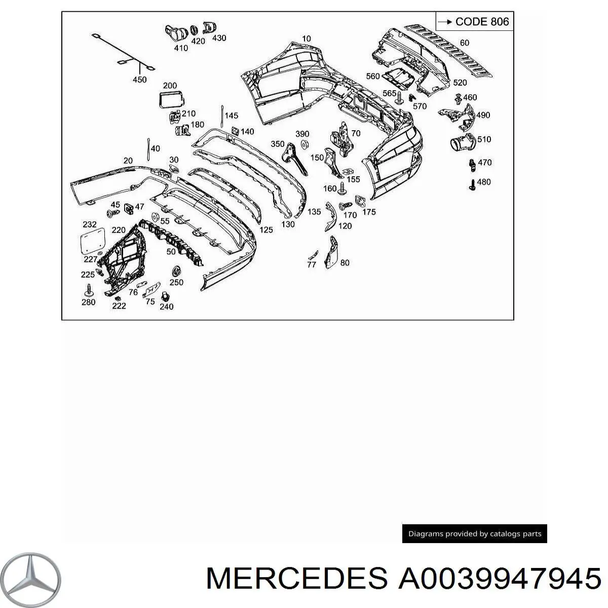  Mercedes A0039947945 ціна, від 0.50 USD