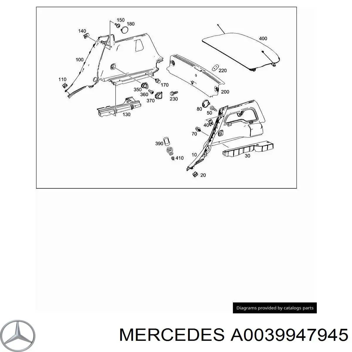 Купити A0039947945 Mercedes 
