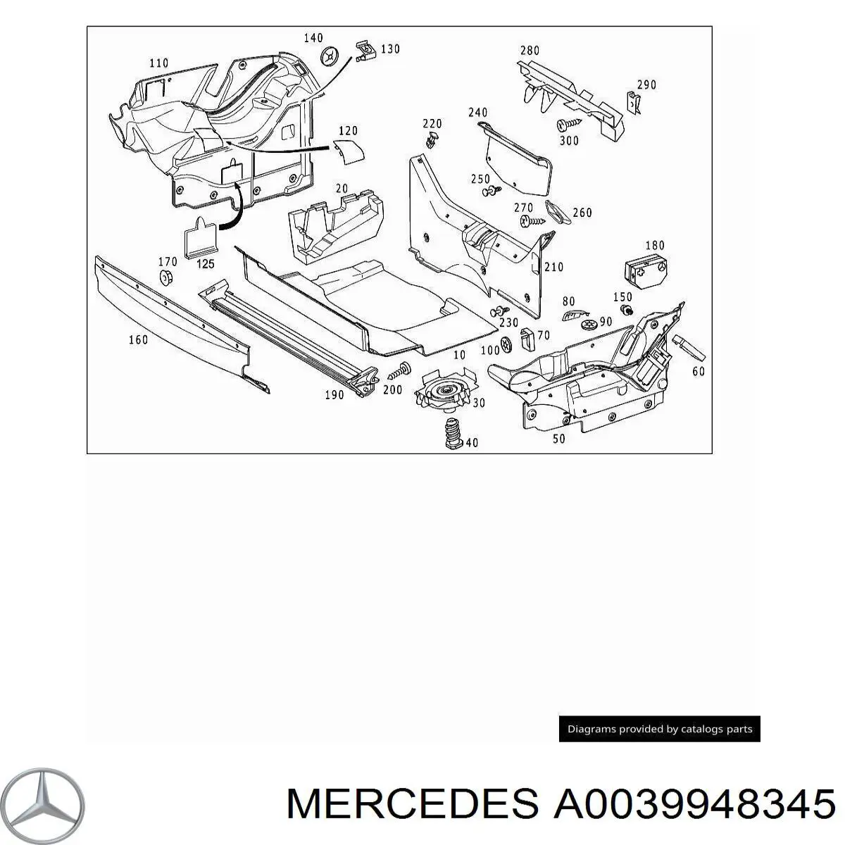 Купити A0039948345 Mercedes 