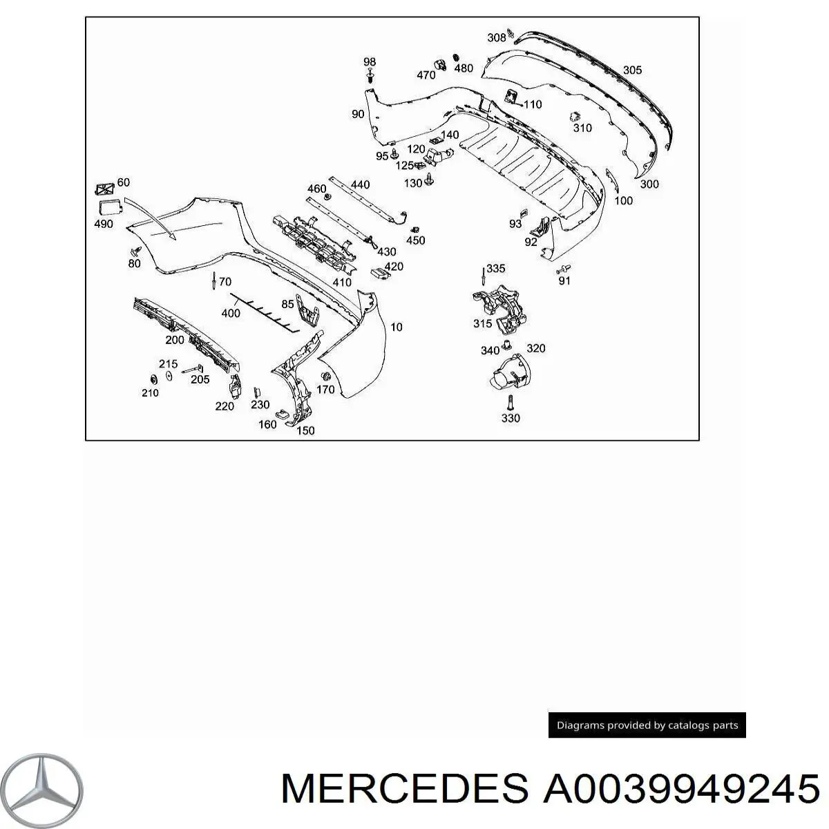 Купити A0039949245 Mercedes 