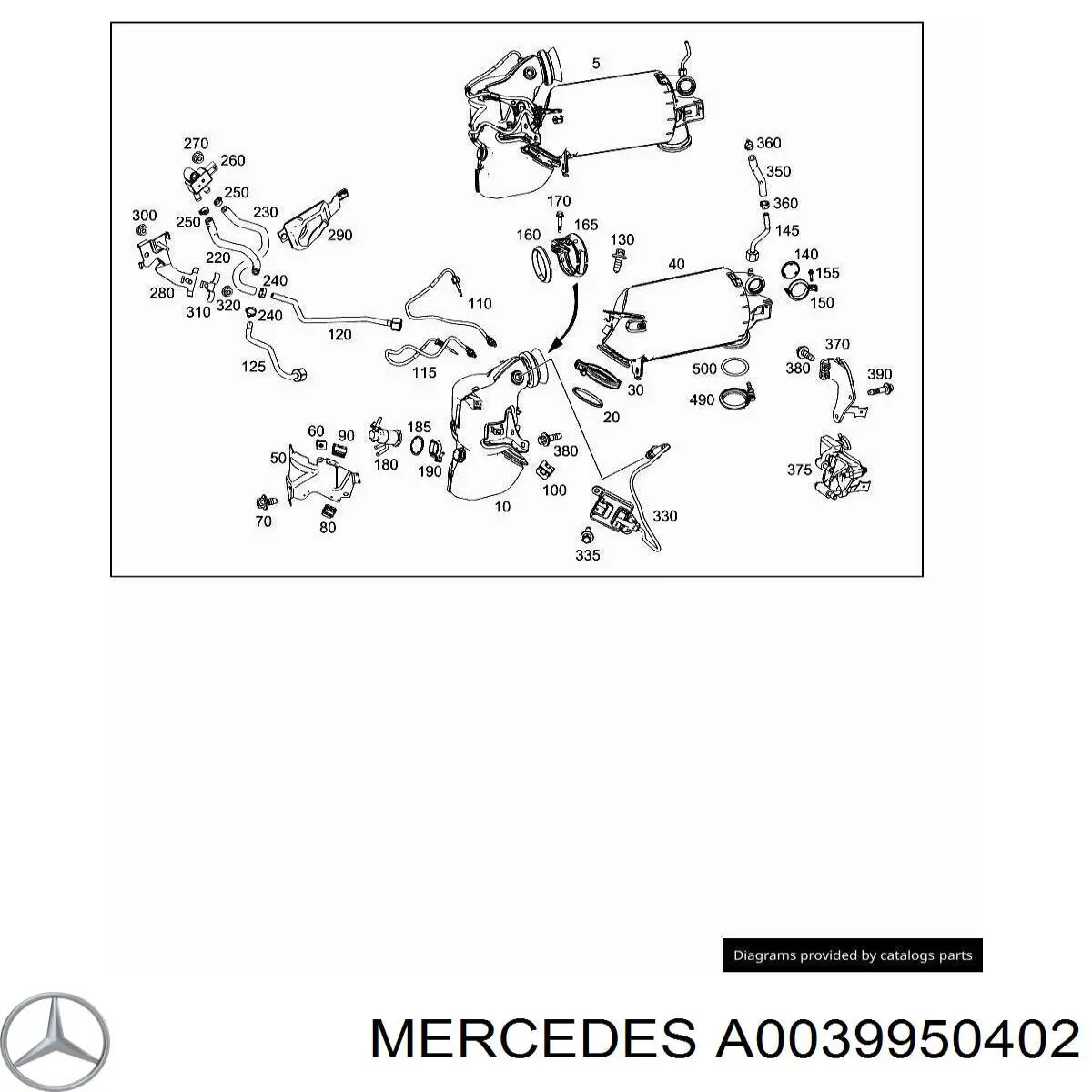 Купити A0039950402 Mercedes 