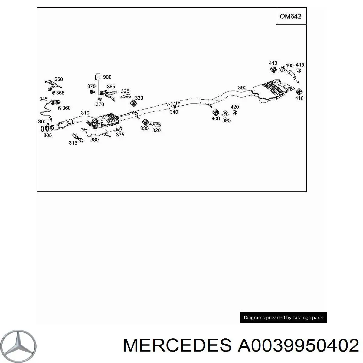  Mercedes A0039950402 ціна, від 26.46 USD