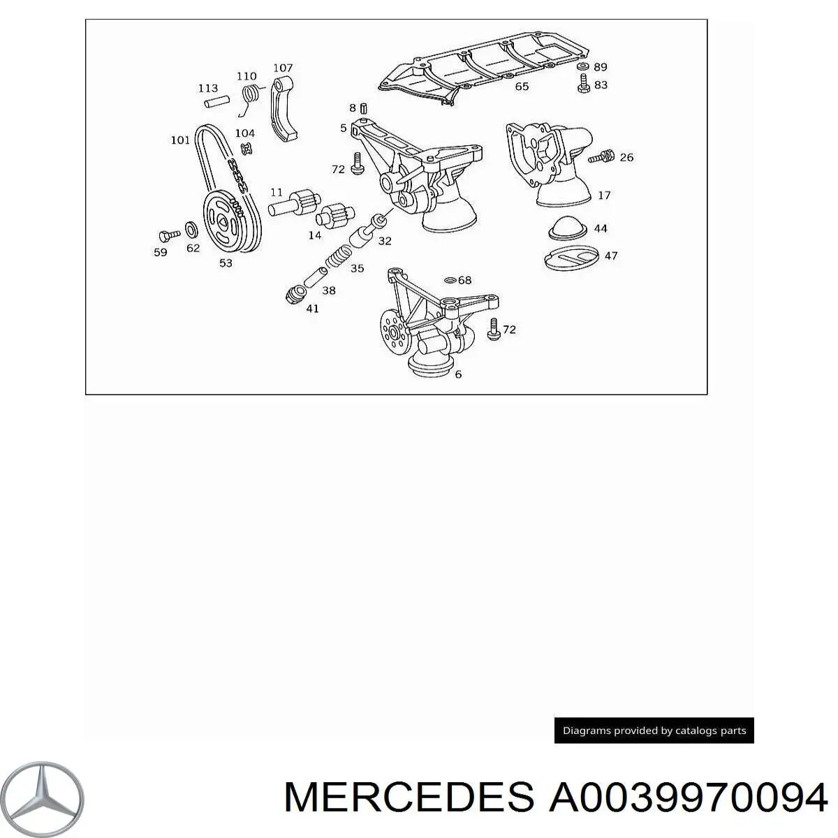 Ланцюг приводу масляного насоса Mercedes A0039970094 ціна, від 15.21 USD