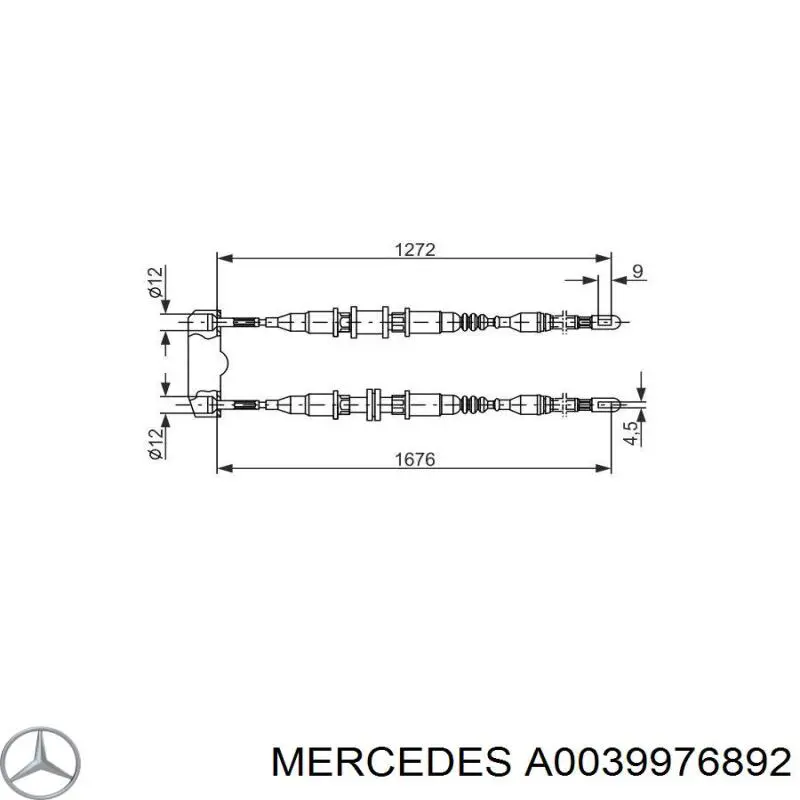 Купити A0039976892 Mercedes Ремінь генератора