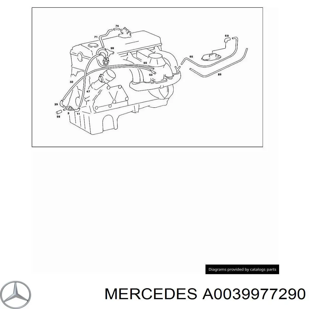 Купити A0039977290 Mercedes Ремінь генератора