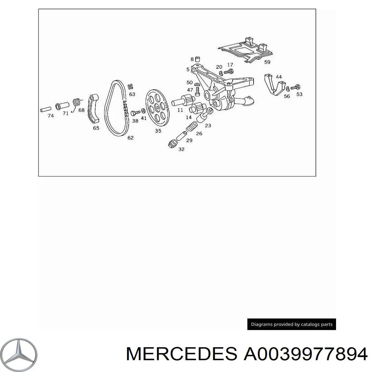 Ланцюг масло насоса Mercedes A0039977894 ціна, від 16.95 USD