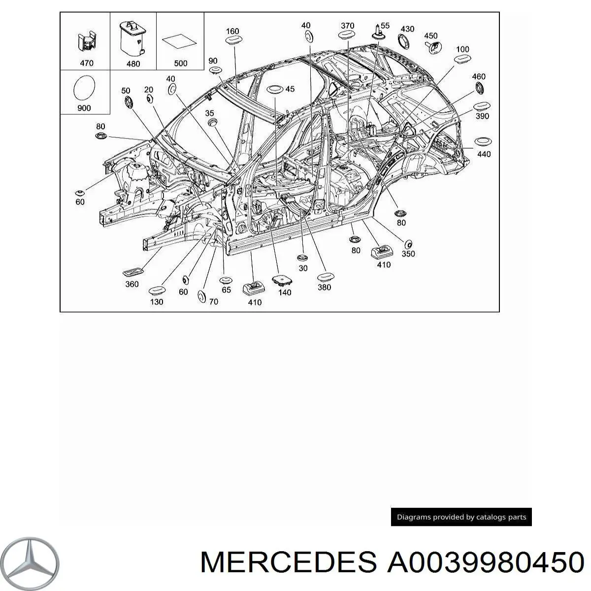  Mercedes A0039980450 ціна, від 1.72 USD