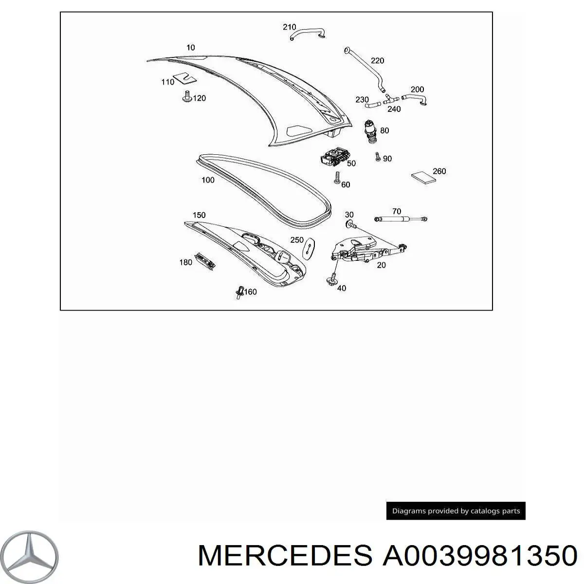 Подушка домкрата нижня, піддомкратники Mercedes A0019987050