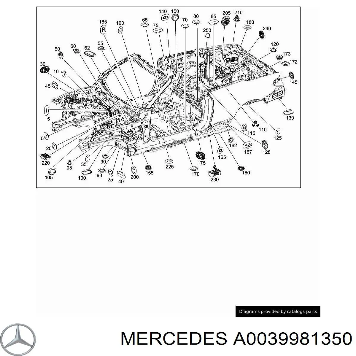 Купити A0019987050 Mercedes Подушка домкрата нижня, піддомкратники