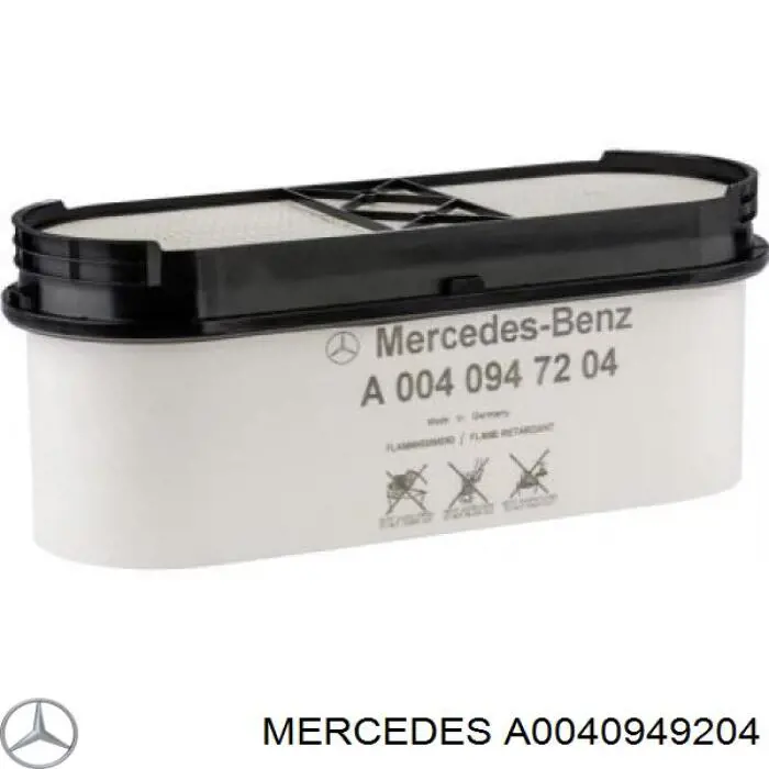 Купити A0040949204 Mercedes Автомобільний фільтр повітря
